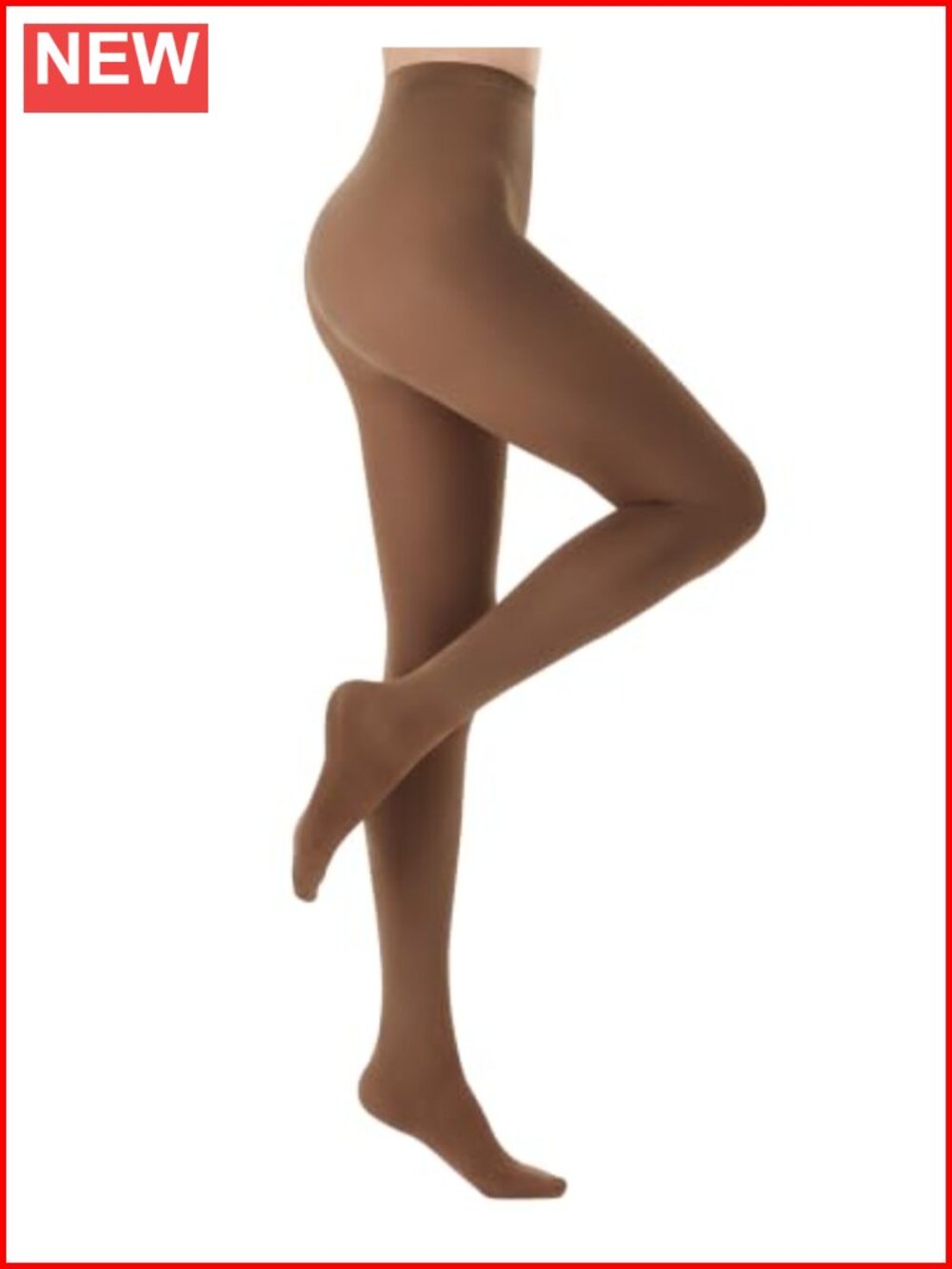Women's 80D Opaque Tights Breathable High Rise with Reinforced Toe